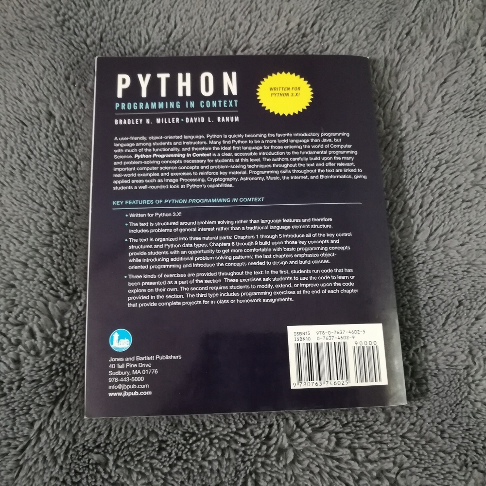 Python programming in context Bradley N. Miller - Picture 3 of 5